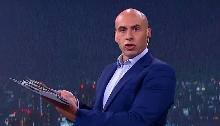 Esteban Trebucq debutó en A24. El rating no acompañó a Esteban Trebucq. Foto: Captura TV