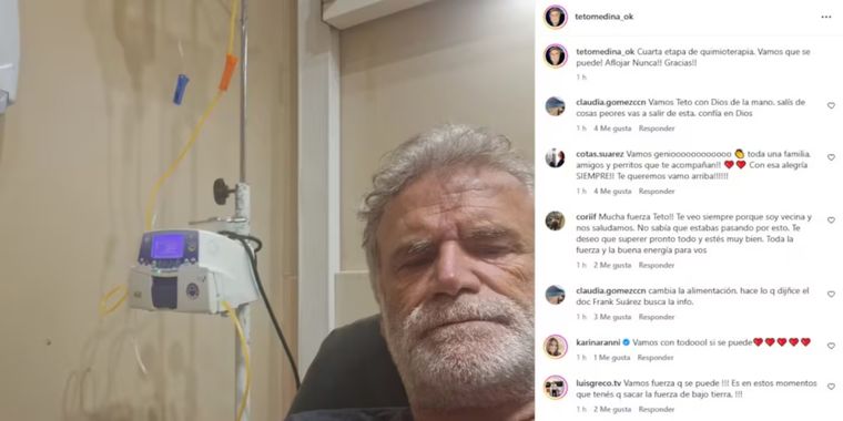 El alentador mensaje que publicó Medina recientemente. El alentador mensaje que publicó Medina recientemente.