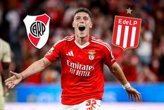 Benjamín Rollheiser pasó al Santos de Neymar y a River y Estudiantes les ingresará dinero fresco. Foto: IG @slbenfica