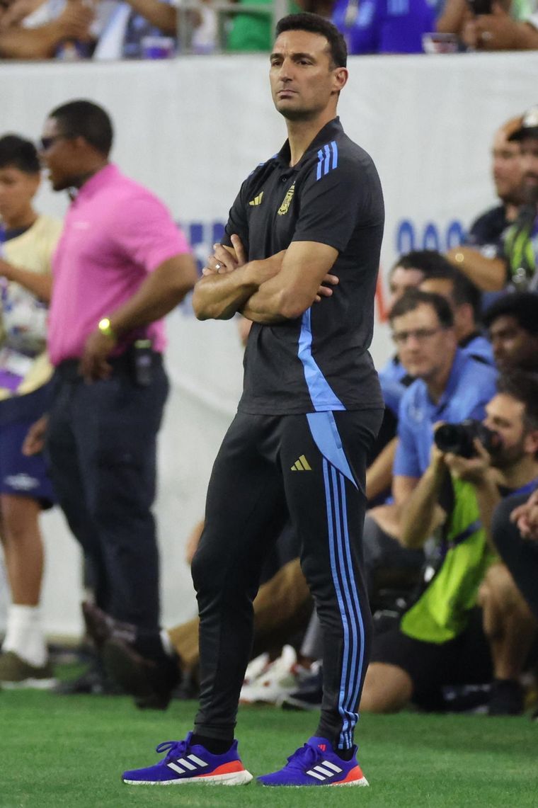 Scaloni eligió a sus 11. Foto: EFE