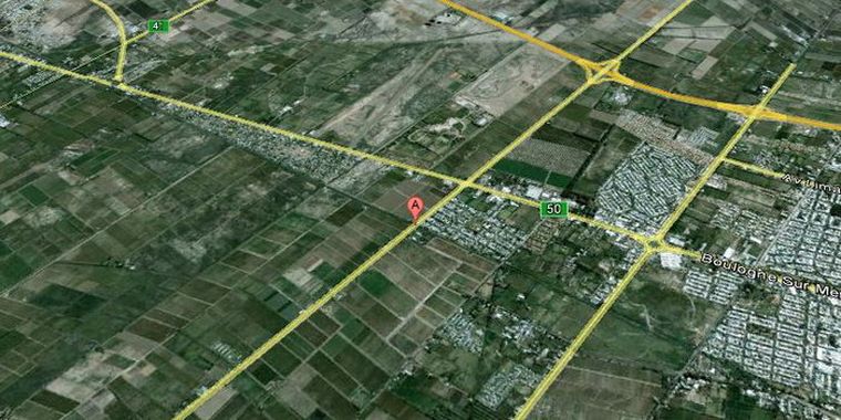 El lugar del accidente.