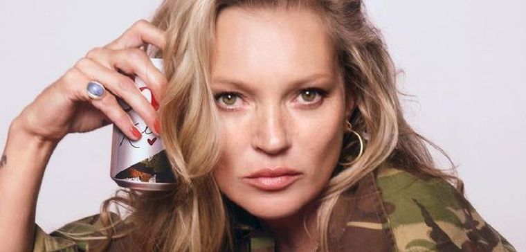 Kate Moss es un icono de la moda. Foto: Instagram @katemossagency