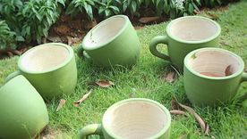 Tazas de cerámica.