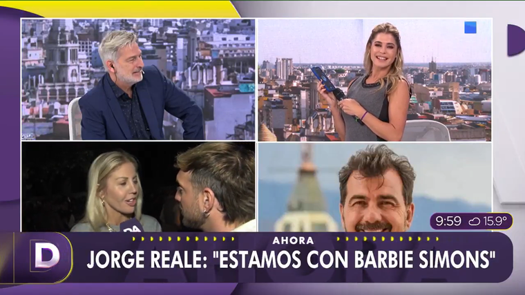 Barbie Simons junto a Jorge Reale. Barbie Simons junto a Jorge Reale.