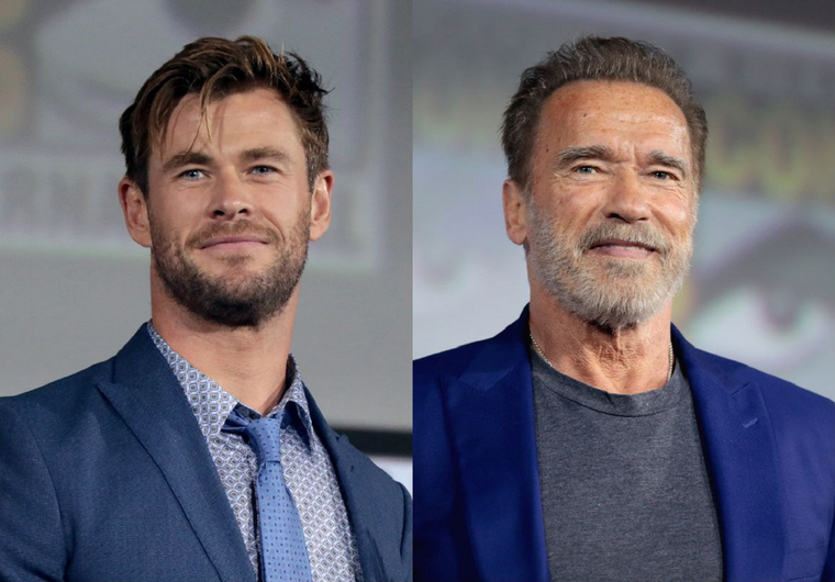 Épico encuentro de dos leyendas en el gimnasio: Chris Hemsworth y Arnold Schwarzenegger Chris Hemsworth y Arnold Schwarzenegger son dos leyendas de Hollywood. Foto: MDZ ONLINE
