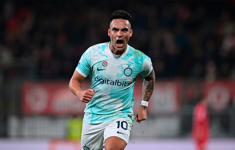 Lautaro Martínez El Toro convirtió un gol muy similar a uno de Argentina en el Mundial. Foto: Inter