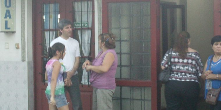 La entrada a la sala velatoria, esta tarde. Foto: MDZ