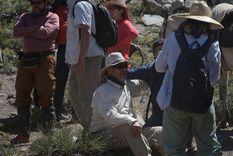 Adolfo Strauch descansa tras visitar el Valle de las Lágrimas. Foto: Walter Moreno/Mdz