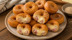 Innová con una de las recetas tendencia: mini donas de jamón y queso para ganar el corazón de todos Innová con una de las recetas tendencia: mini donas de jamón y queso para ganar el corazón de todos