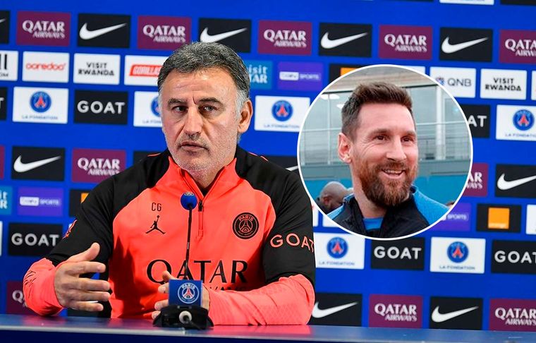 Galtier - Messi El técnico del PSG se refirió a la posible celebración de los hinchas por la vuelta de Messi.