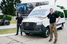 mercedes benz argentina festeja la fabricacion de la sprinter 350.000