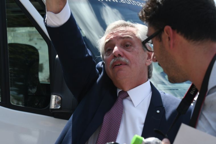 El presidente Alberto Fernández en Mendoza Foto: Alf Ponce/MDZ