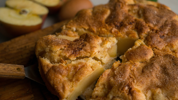Una receta de torta de manzana muy fácil Una receta de torta de manzana muy fácil