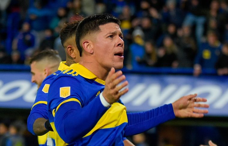 Marcos Rojo El defensor marcó el gol de la victoria de Boca.