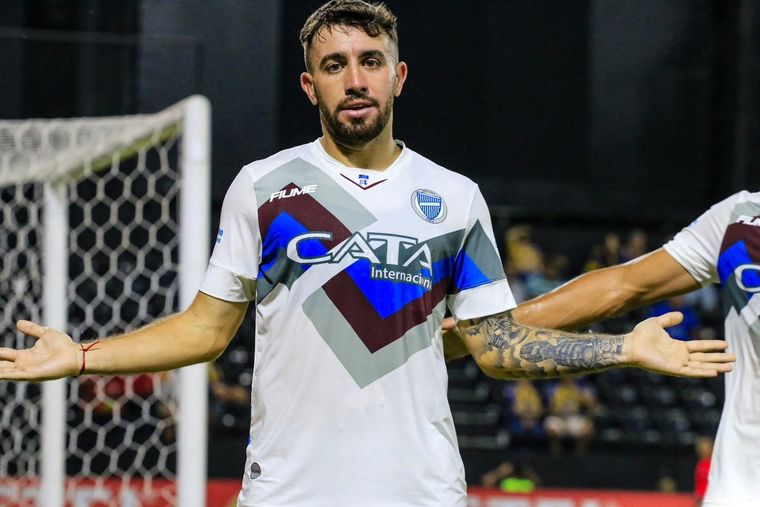 El goleador tombino, Agustín Auzmendi. Foto: Instagram Godoy Cruz