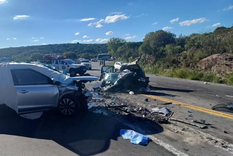 El tremendo impacto tuvo lugar en el kilómetro 7. Foto: Noticias Argentinas