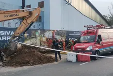 nunez: derrumbe en una excavacion sobre avenida lugones