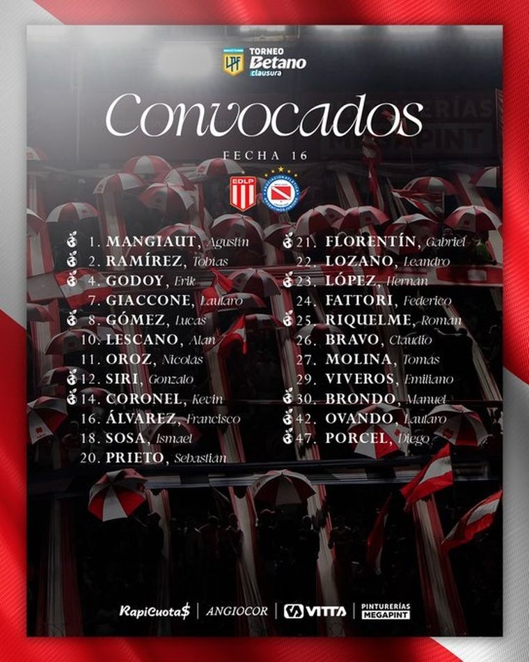 Sorpresiva ausencia de Sergio Romero en la lista de convocados para el partido frente a Estudiantes. Sorpresiva ausencia de Sergio Romero en la lista de convocados para el partido frente a Estudiantes.