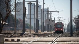 Obras en la Estación Mendoza del Metrotranvía. Obras en la Estación Mendoza del Metrotranvía.