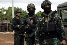 Tropas de Tailandia en la zona de conflicto con Camboya. Foto Efe Tropas de Tailandia en la zona de conflicto con Camboya. Foto Efe