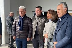 Alfredo Cornejo llegó a Tucumán para firmar el Pacto de Mayo. Se reunió con la ministra de Educación de Tucumán, Susana Montalto, y los gobernadores de San Luis, Claudio Poggi, y de San Juan, Marcelo Orrego. Foto: Gentileza