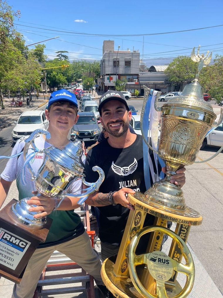 Julián Santero festejó el título en Mendoza. Foto: Gentileza