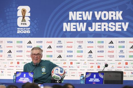 Carlo Ancelotti, en la conferencia previa al debut mundialista de Brasil ante Marruecos. Carlo Ancelotti, en la conferencia previa al debut mundialista de Brasil ante Marruecos.