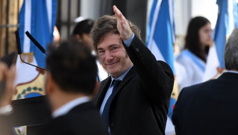 El presidente de la Nación, Javier Milei, llega a Tucumán este lunes. Foto: ALF PONCE MERCADO / MDZ