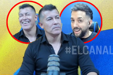 la reaccion de almiron cuando un periodista de boca le hizo una chicana a river: ?nosotros le decimos??