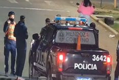 La policía con los detenidos. La policía con los detenidos.