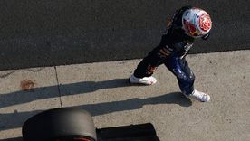 El neerlandés se mostró muy molesto tras una carrera complicada. El neerlandés se mostró muy molesto tras una carrera complicada.