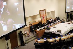 perceval reivindico a gandhi en acto realizado en la onu