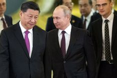 Xi Jinping y Vladimir Putin Los socios comerciales y colegas, Xi y Putin. Foto: Ap.