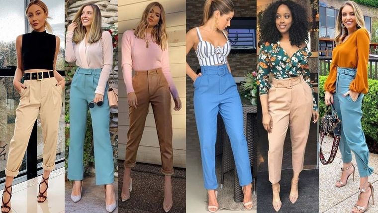 La tendencia en 2024 de pantalones se la lleva completamente el tiro alto, dejando en el pasado el estilo dos milero. Foto: YouTube - Tips y Moda