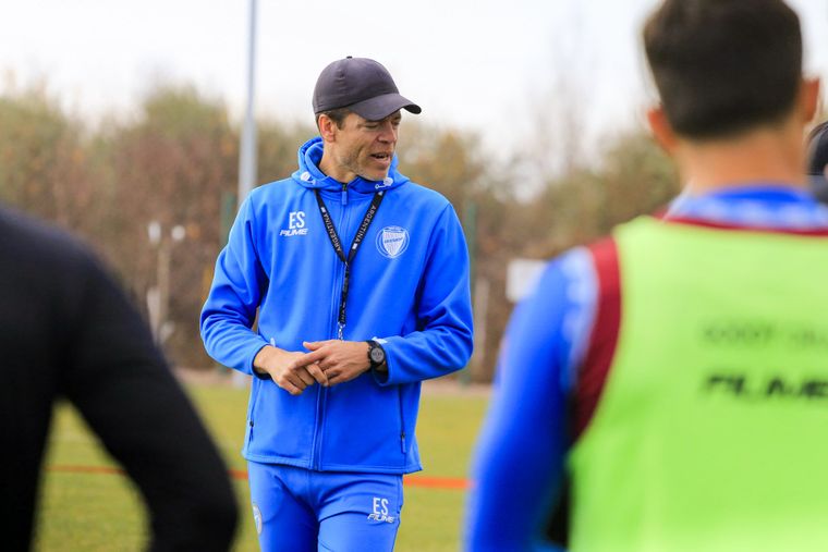 Solari trabaja pensando en el encuentro de su Godoy Cruz ante Sarmiento. 