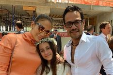 Jennifer Lopez junto a su hija Emme y su exesposo Marc Anthony