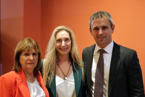 Karina Milei, Patricia Bullrich y Martin Menem