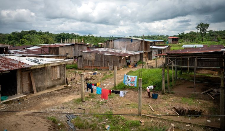Campamento de desplazados internos en Nariño, Colombia. Foto: Dpa.
