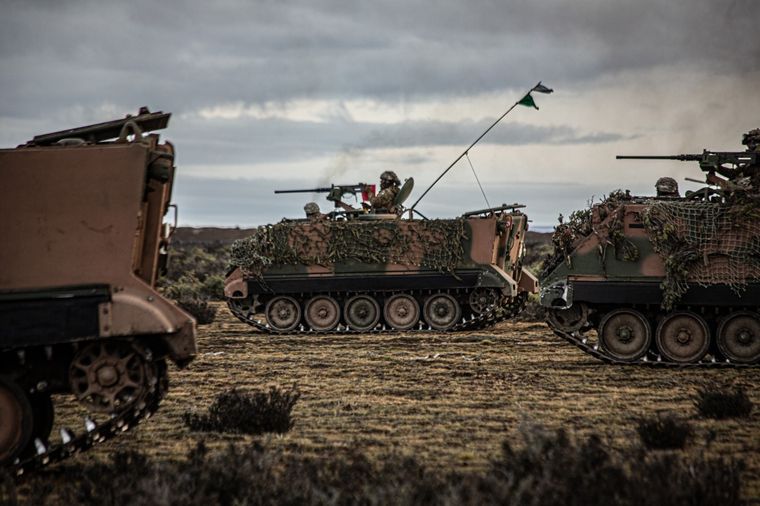 En Santa Cruz las tropas realizaron un entrenamiento conjunto. Foto: Ejército Argentino