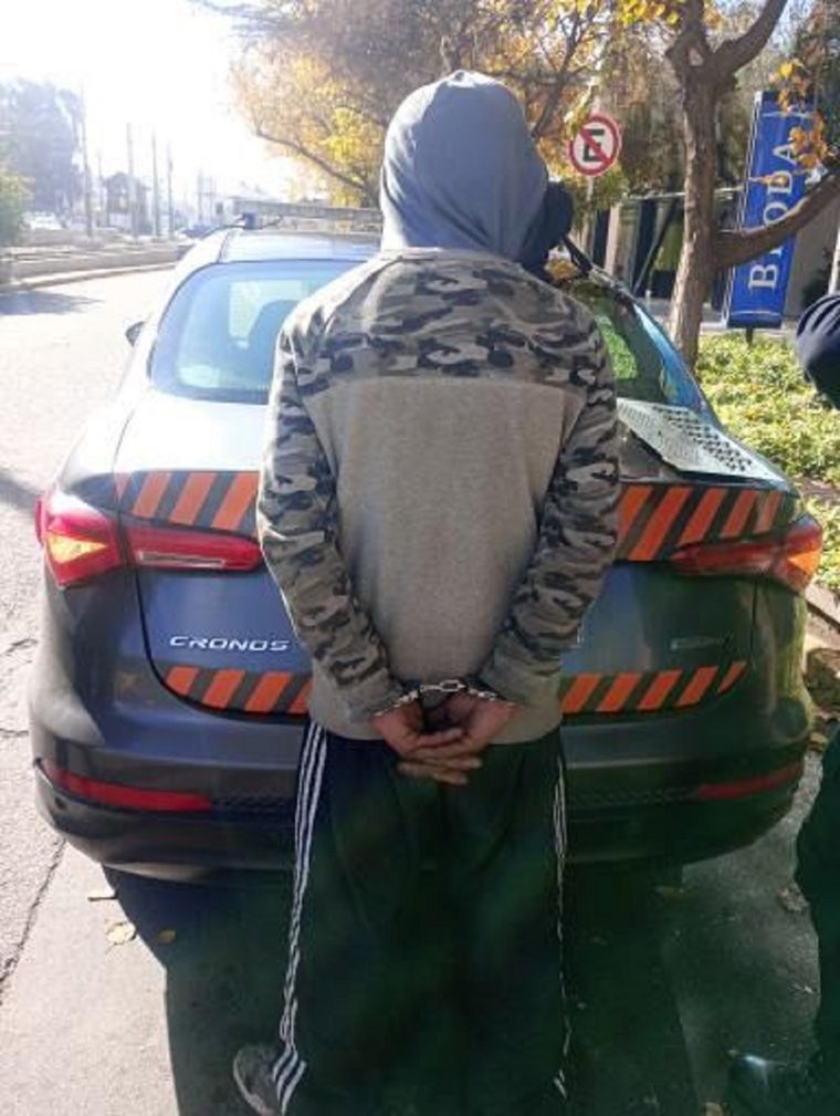 El detenido por el robo Foto: gentileza
