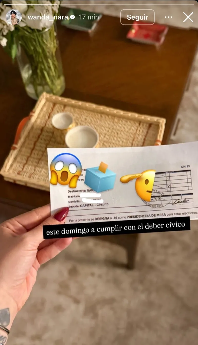 El deber llamó a la empresaria. Créditos: Instagram / wanda_nara El deber llamó a la empresaria. Créditos: Instagram / wanda_nara