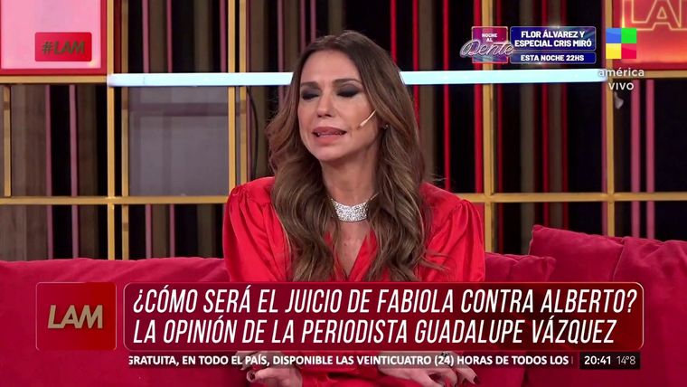 Guadalupe Vázquez reveló un tenso episodio con Alberto Fernández Foto: Captura de video América TV