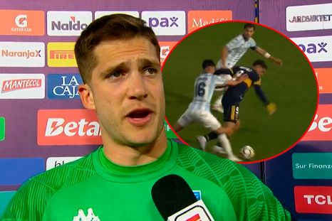 Cambeses apuntó contra el arbitraje por la falta previa al gol de Boca. Cambeses apuntó contra el arbitraje por la falta previa al gol de Boca.