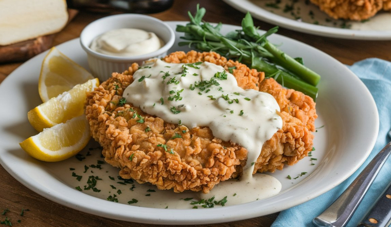 Una exquisita milanesa de calabaza de verano Una exquisita milanesa de calabaza de verano