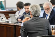 Bento en una de las audiencias en Tribunales Federales. De frente, Fragueiro Frías, su abogado defensor Foto: Alf Ponce Mercado/MDZ