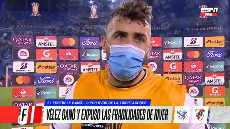 Pratto lamentó las oportunidades que perdió Vélez ante River.