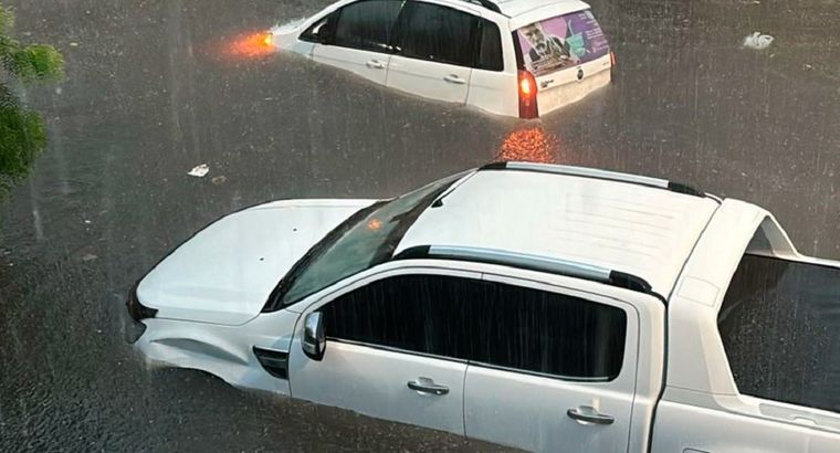 Cayeron más de 130 milímetros de agua durante la jornada Foto: Noticias Argentinas