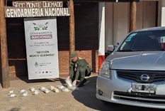 El conductor del vehículo se encuentra detenido.  Foto: Gendarmería Nacional