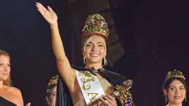 Chiara Baciocchi, flamante reina de la Vendimia de Las Heras. Chiara Baciocchi, flamante reina de la Vendimia de Las Heras.