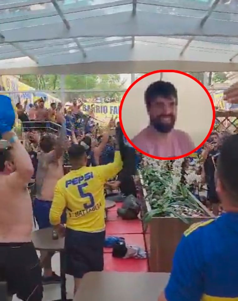 Azzaro tuvo un cruce con los hinchas de Boca en San Pablo